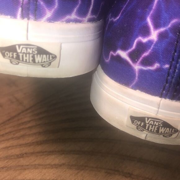 Purple Lightening Skies Vans Sanitized with Coconut 🥥 Clorox - Picture 11 of 16